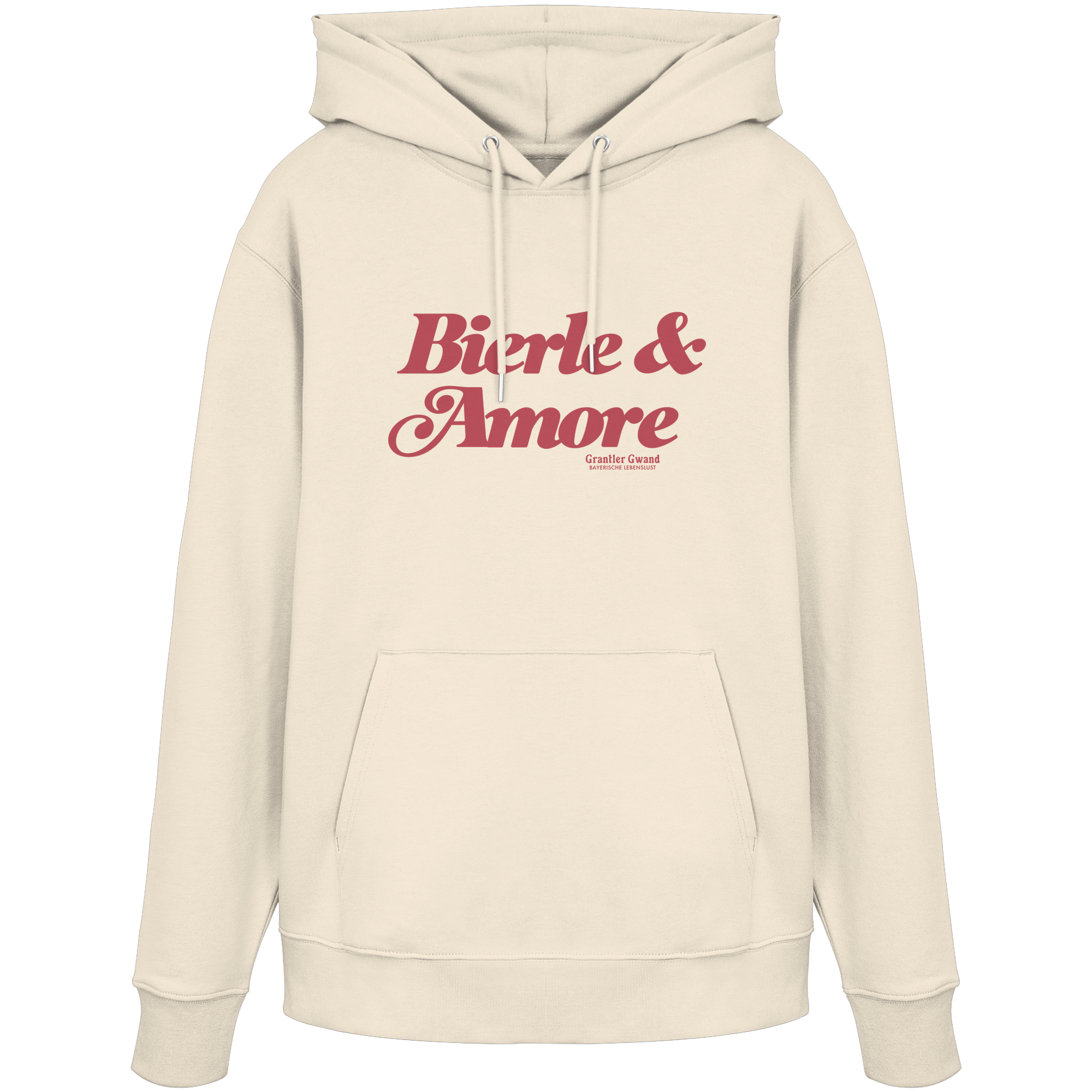 Bierle & Amore - rote Variante - Frontprint - Hoodie