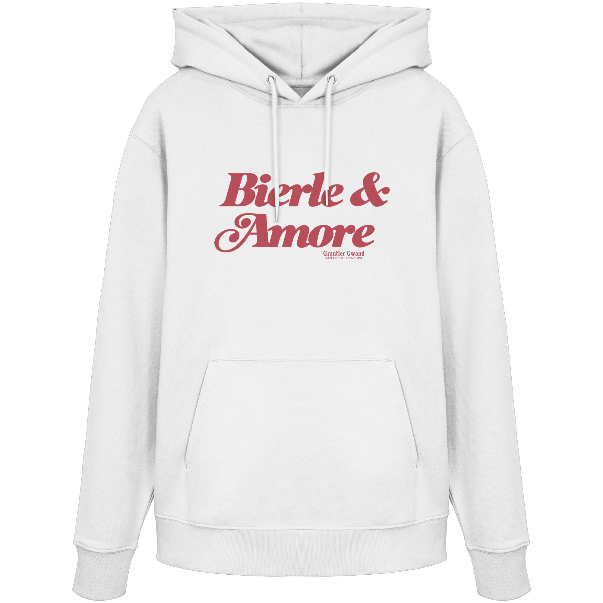 Bierle & Amore - rote Variante - Frontprint - Hoodie