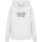 Jeder Sommer schreibt seine Gschichtn - schwarze Variante - Frontprint - Hoodie