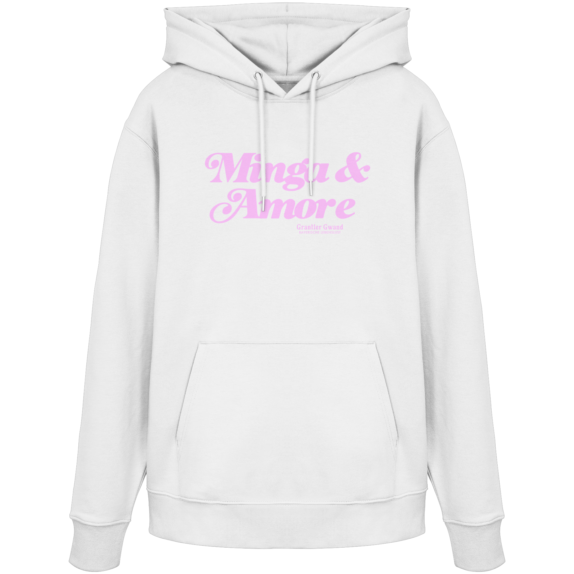 Minga & Amore - rosa Variante - Frontprint - Hoodie
