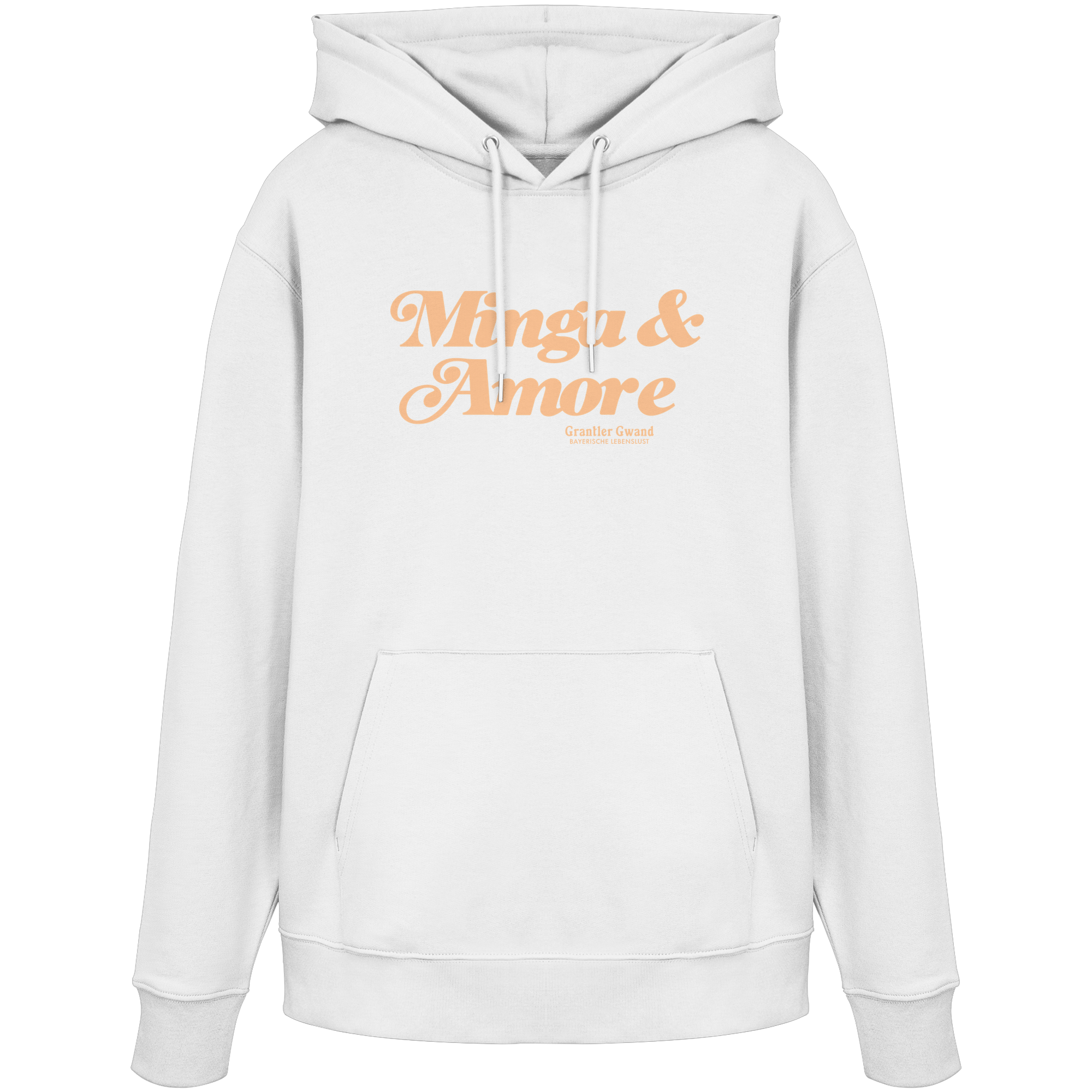 Minga & Amore - Apricot Variante - Frontprint - Hoodie