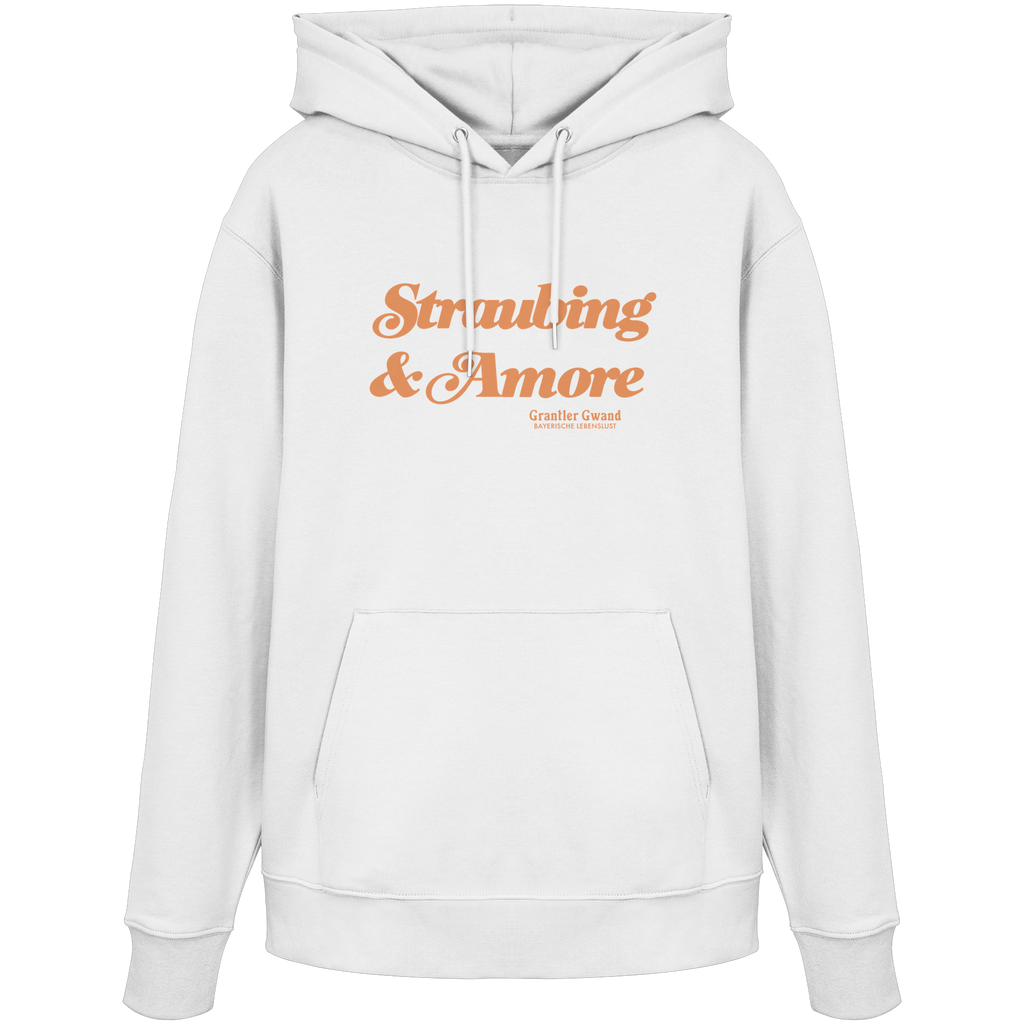 Straubing & Amore - orangene Variante - Frontprint - Hoodie