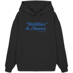 Weißbier & Amore - blaue Variante - Frontprint - Oversize Hoodie