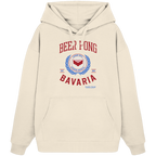 Beer Pong Bavaria - rote Variante - Frontprint - Oversize Hoodie