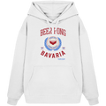 Beer Pong Bavaria - rote Variante - Frontprint - Oversize Hoodie