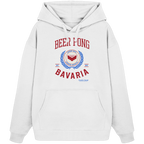 Beer Pong Bavaria - rote Variante - Frontprint - Oversize Hoodie