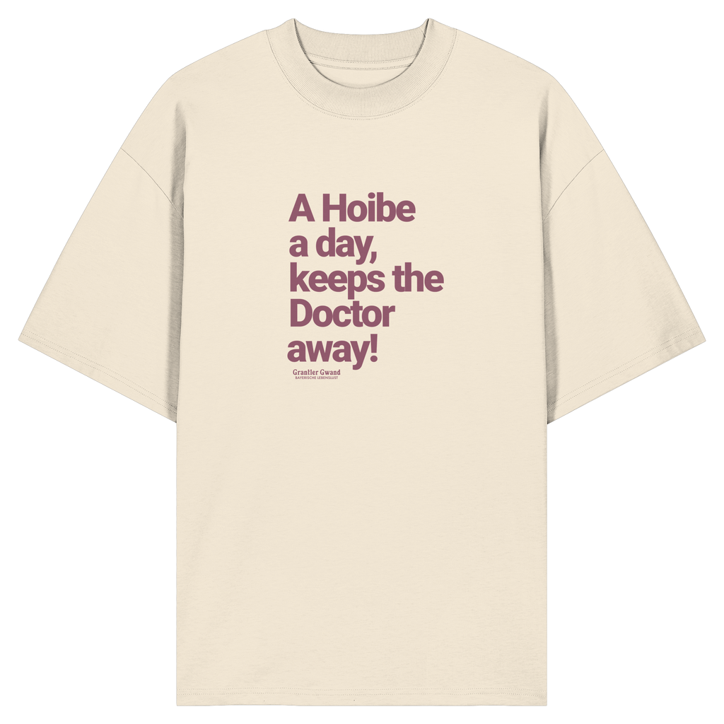A Hoibe - rote Variante - Frontprint - Oversize Shirt
