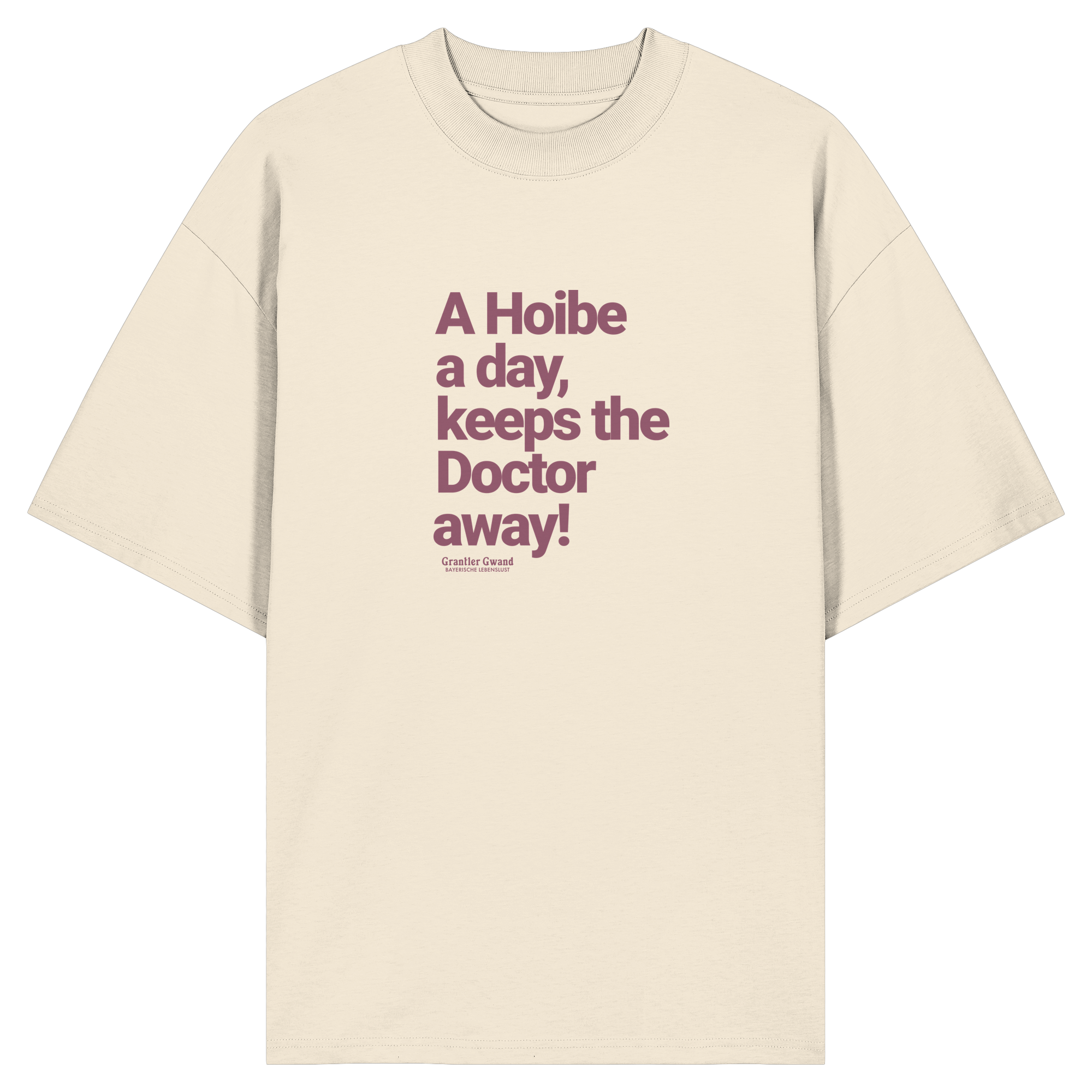 A Hoibe - rote Variante - Frontprint - Oversize Shirt