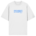 Gschneizt & Kampelt - blaue Variante - Frontprint - Oversize Shirt