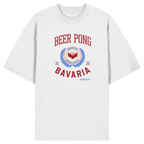 Beer Pong Bavaria  - rote Variante - Frontprint - Oversize Shirt