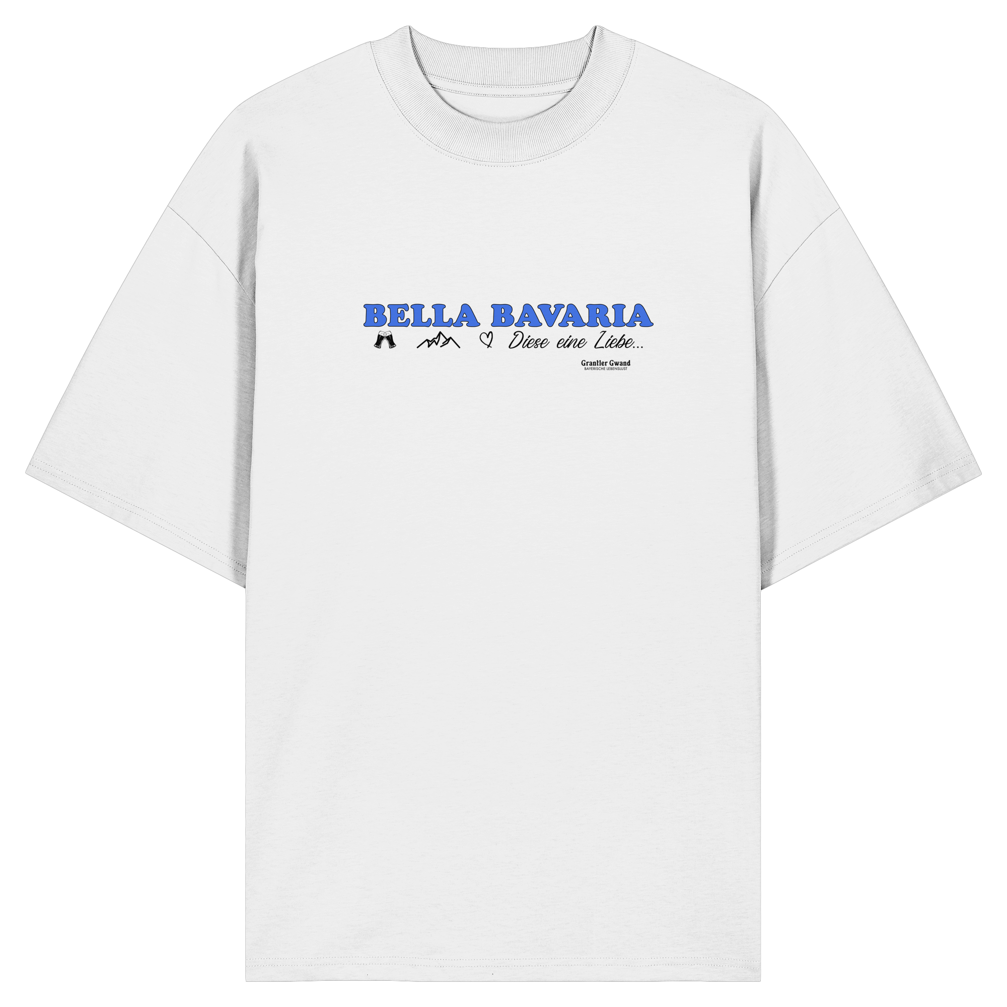 Bella Bavaria - Blaue Variante - Oversize Shirt