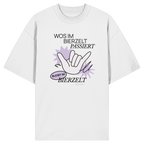 Wos im bierzelt Passiert - Lila Variante - Frontprint - Oversize Shirt