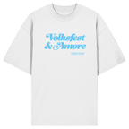 Volksfest & Amore - blaue Variante - Frontprint - Oversize Shirt