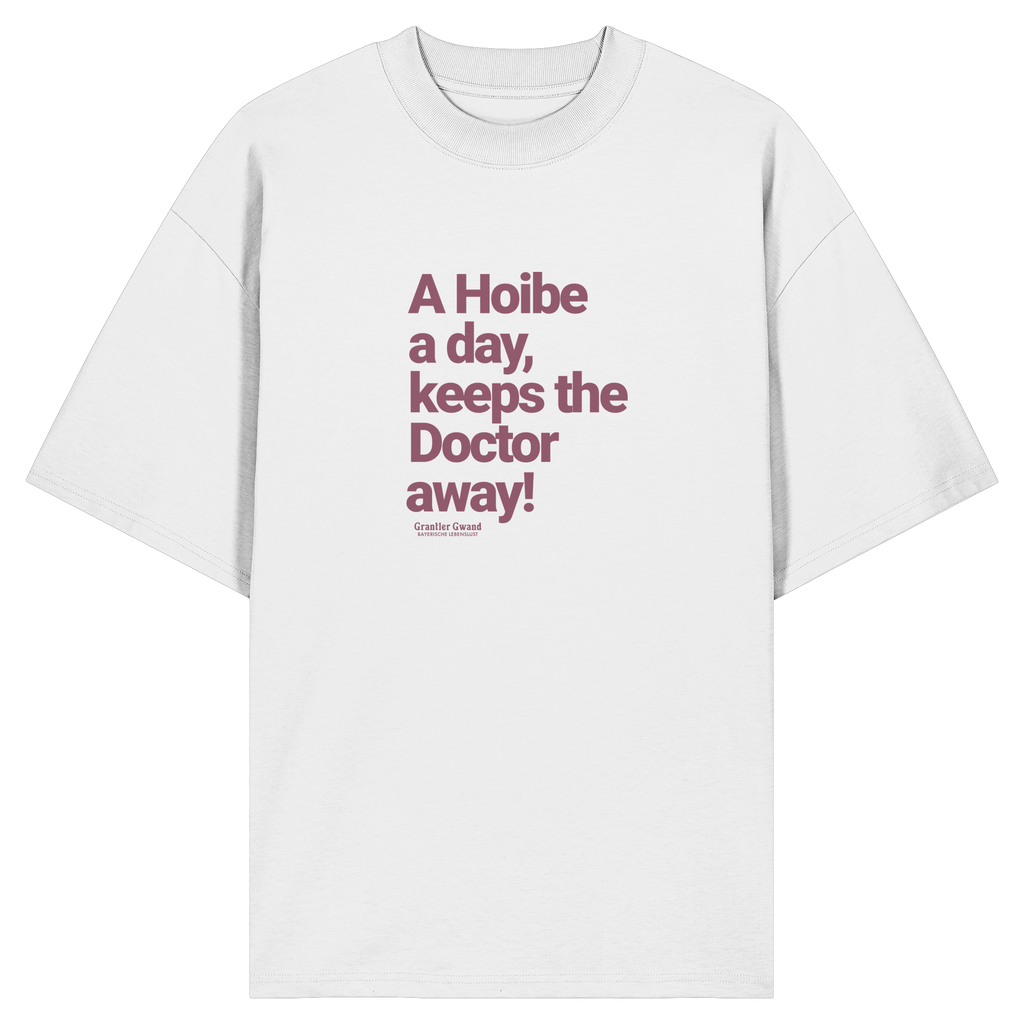 A Hoibe - rote Variante - Frontprint - Oversize Shirt
