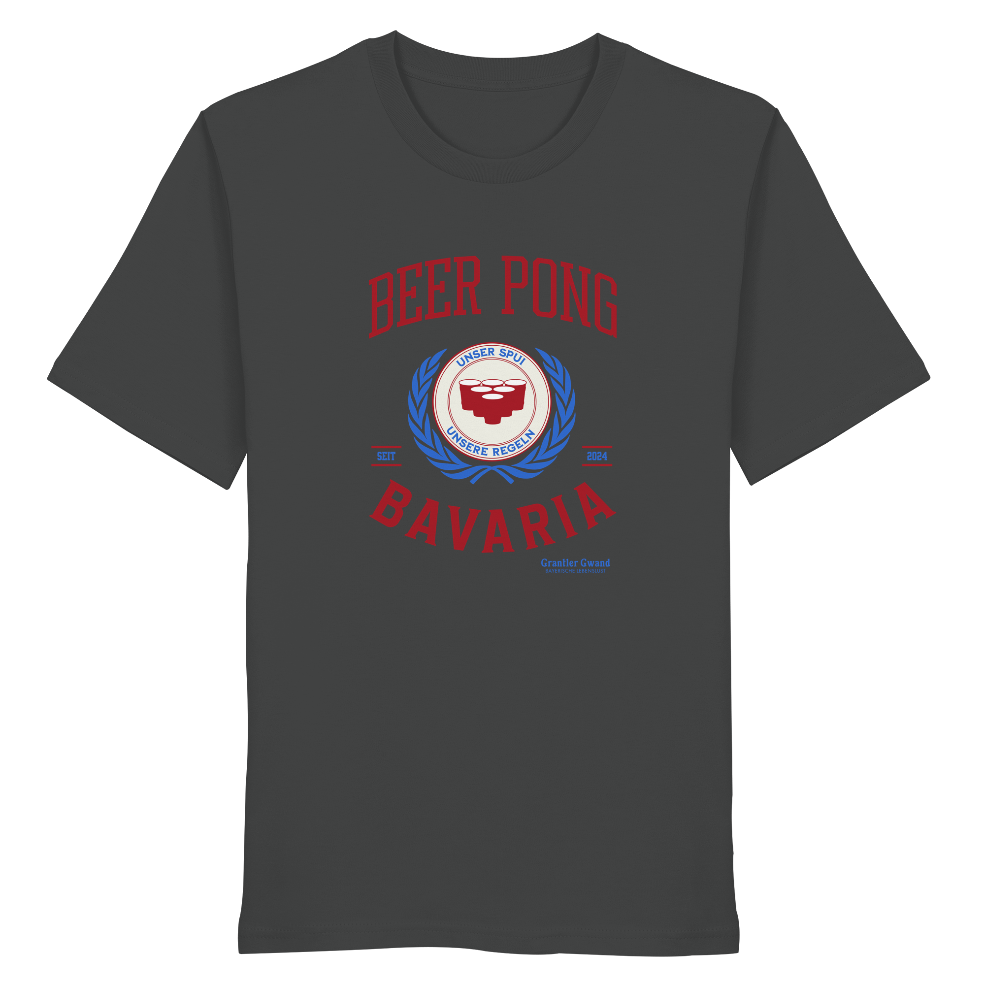 Beer Pong Bavaria  - rote Variante - Frontprint - T-Shirt