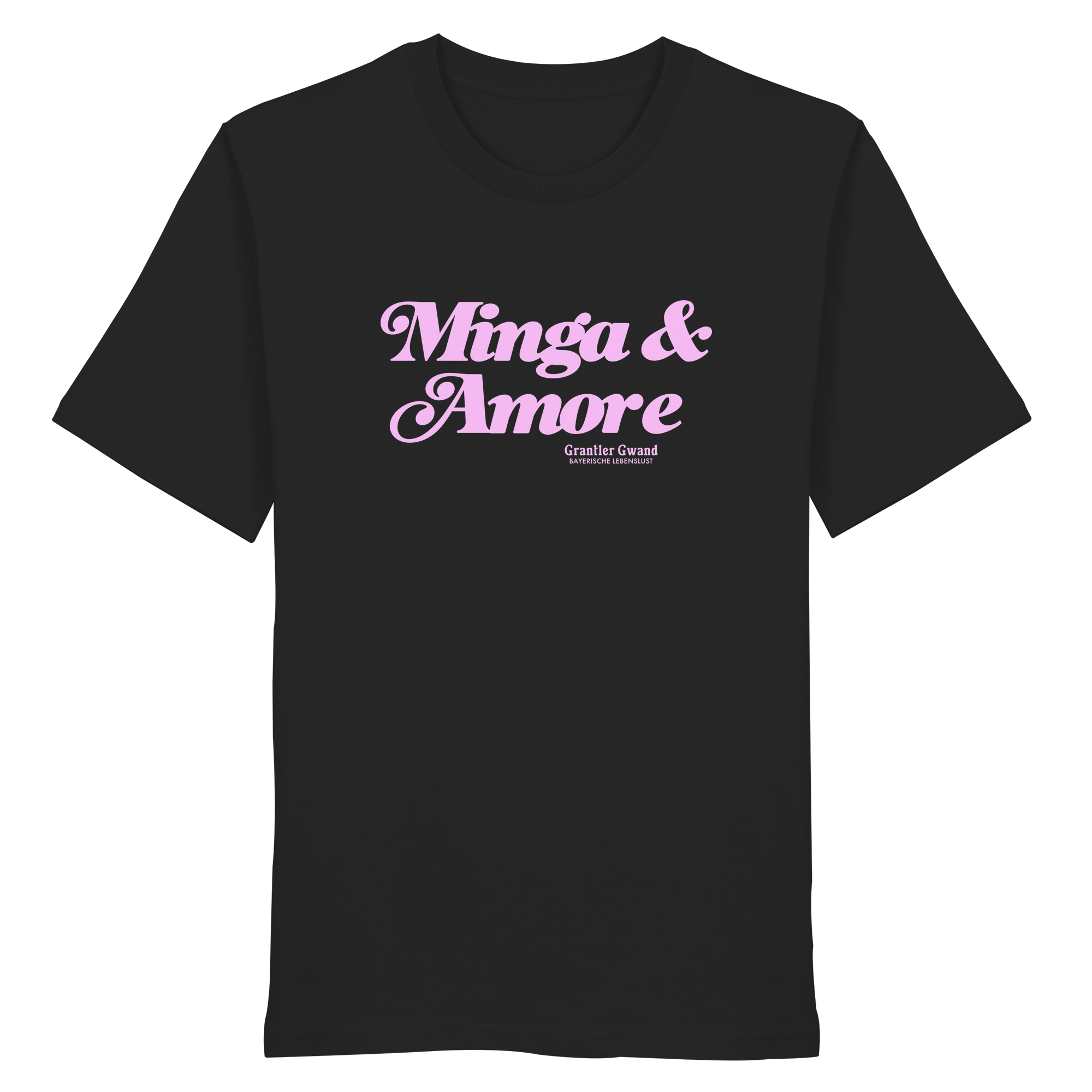 Minga & Amore - rosa Variante - Frontprint - T-Shirt