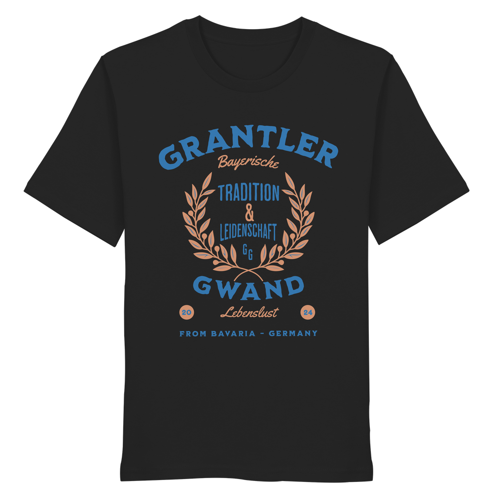 Tradition & Leidenschaft - Blaue Variante - Frontprint - T-Shirt