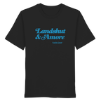Landshut & Amore - blaue Variante - Frontprint - T-Shirt