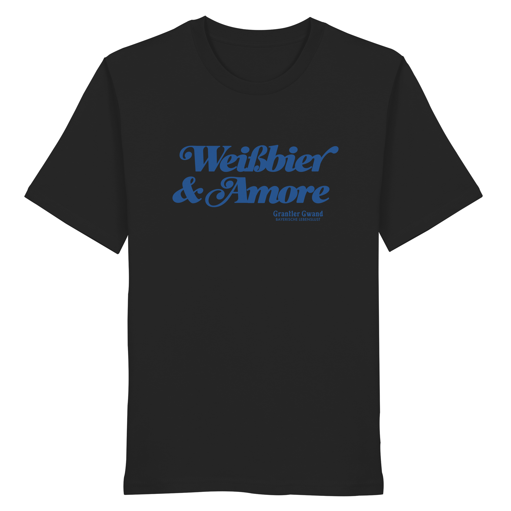 Weißbier & Amore - blaue Variante - Frontprint - T-Shirt