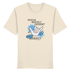 Wos Im Bierzelt Passiert - blaue Variante - Frontprint - T-Shirt