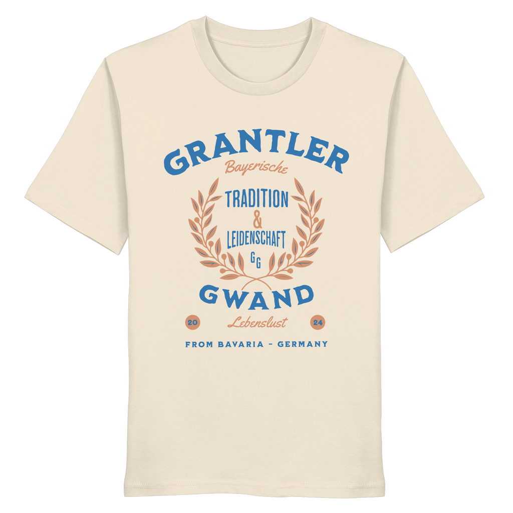 Tradition & Leidenschaft - Blaue Variante - Frontprint - T-Shirt