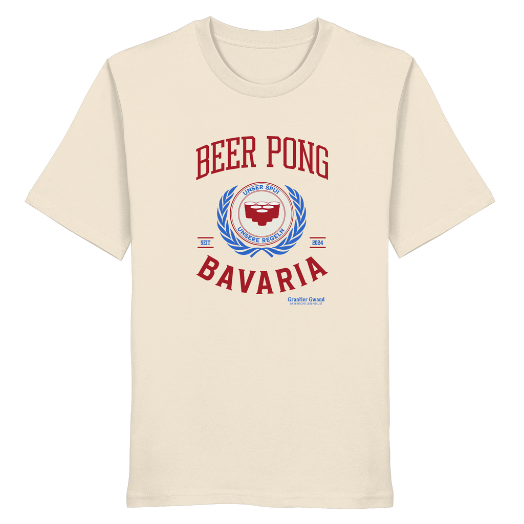 Beer Pong Bavaria  - rote Variante - Frontprint - T-Shirt