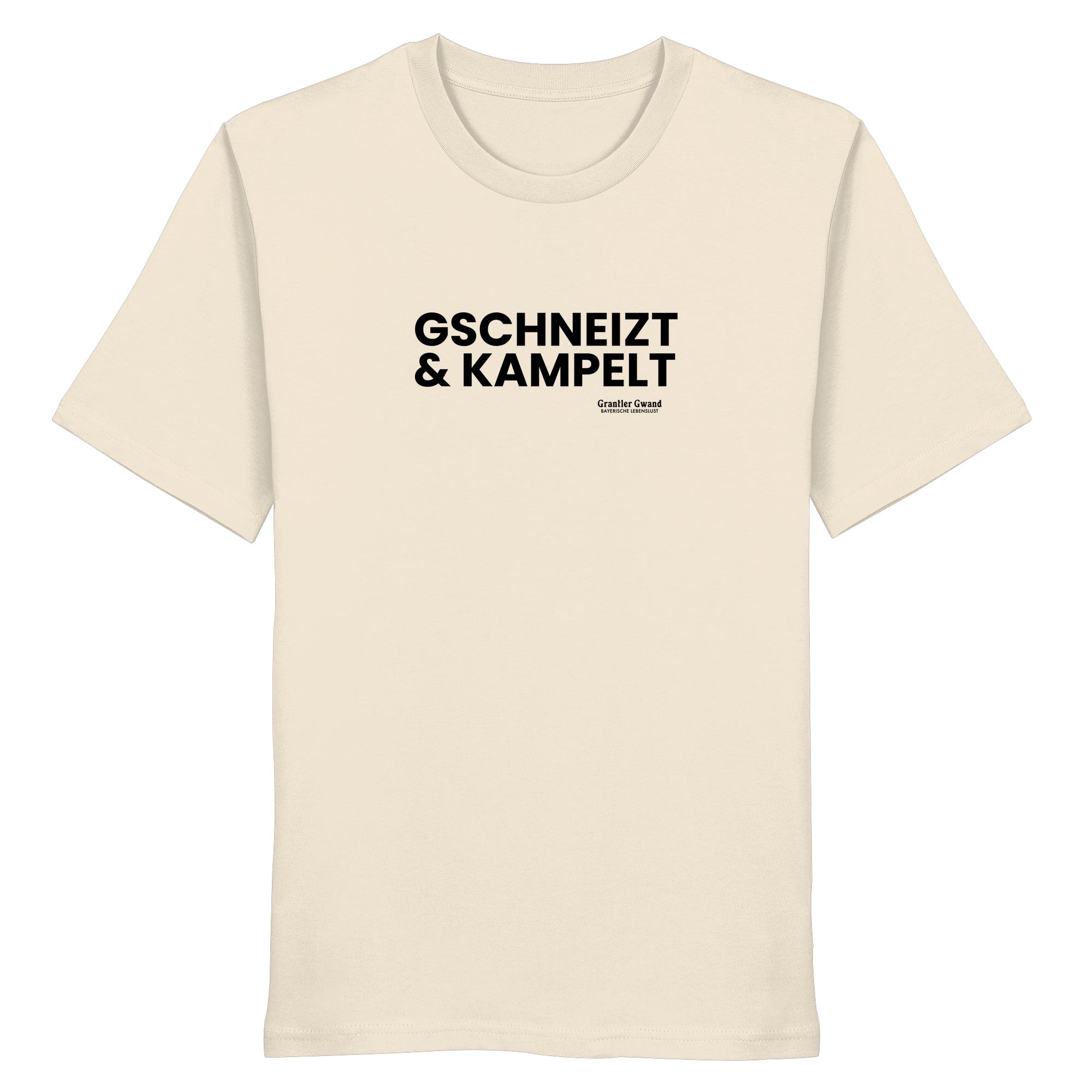 Gschneizt & Kampelt - schwarze Variante - Frontprint - T-Shirt