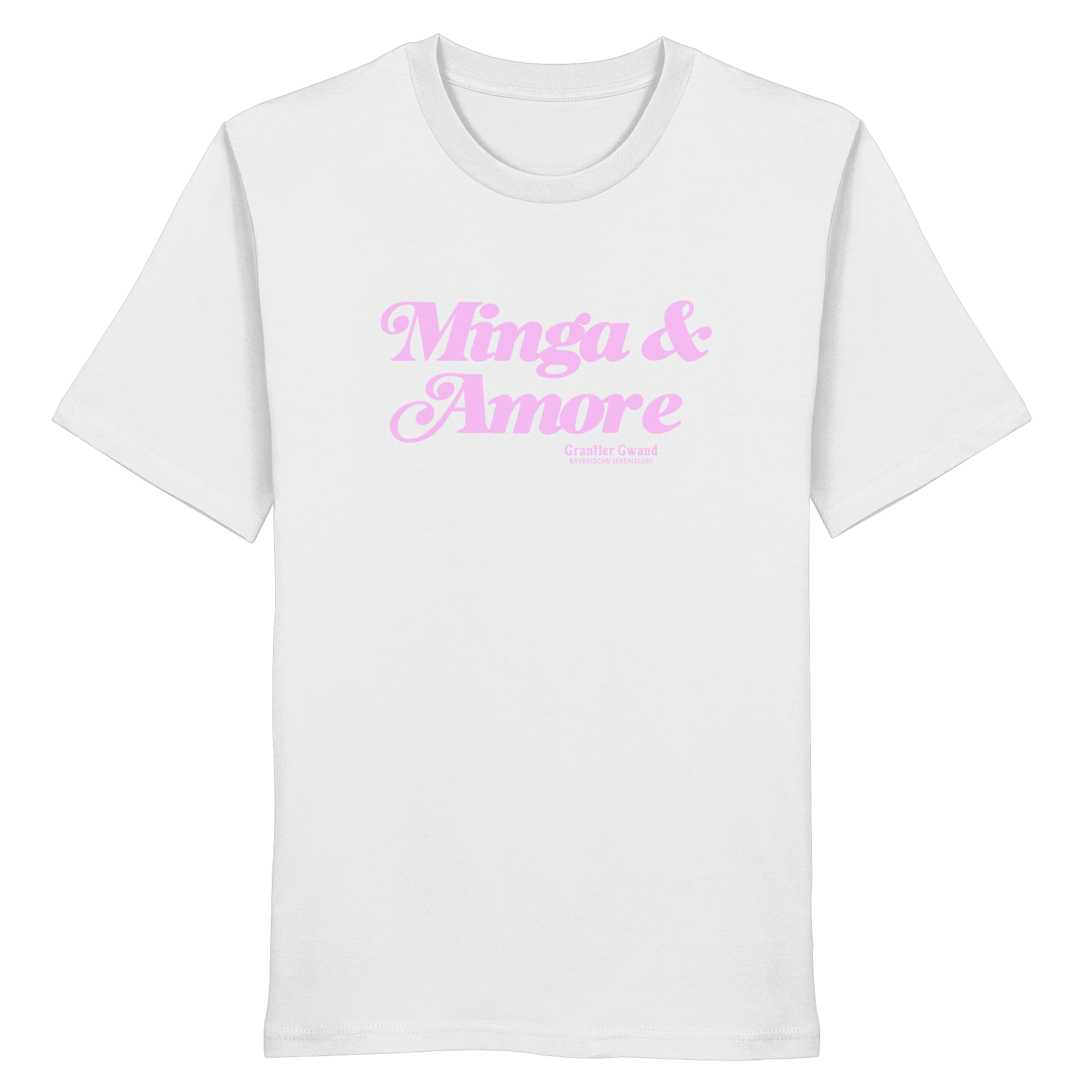 Minga & Amore - rosa Variante - Frontprint - T-Shirt