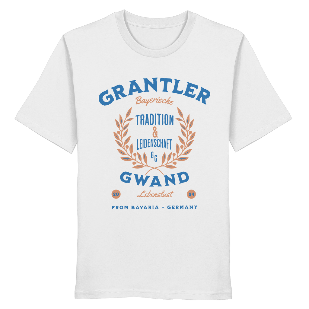 Tradition & Leidenschaft - Blaue Variante - Frontprint - T-Shirt