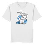 Wos Im Bierzelt Passiert - blaue Variante - Frontprint - T-Shirt
