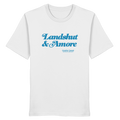 Landshut & Amore - blaue Variante - Frontprint - T-Shirt