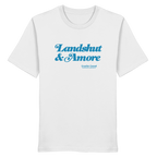 Landshut & Amore - blaue Variante - Frontprint - T-Shirt