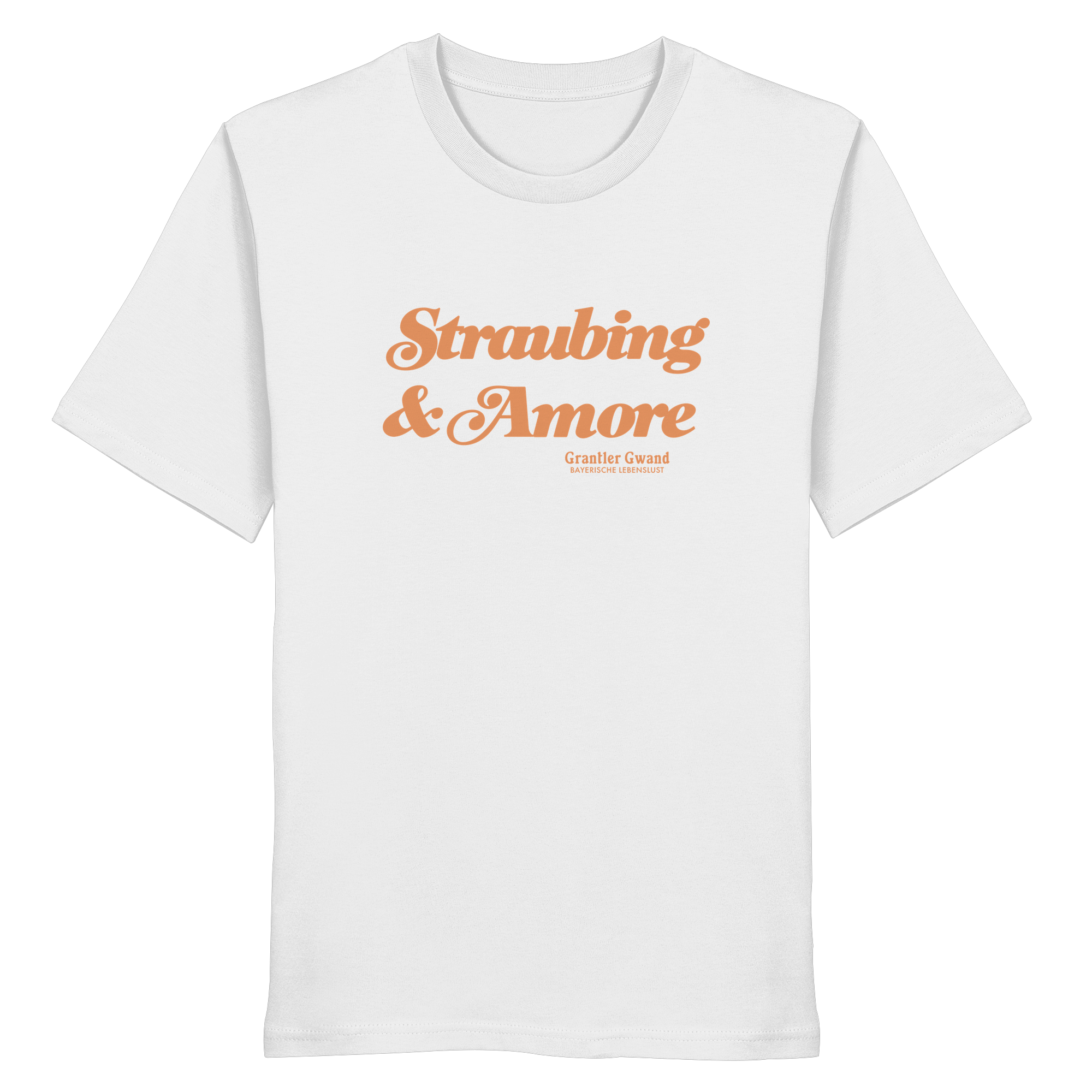 Straubing & Amore - orangene Variante - Frontprint - T-Shirt