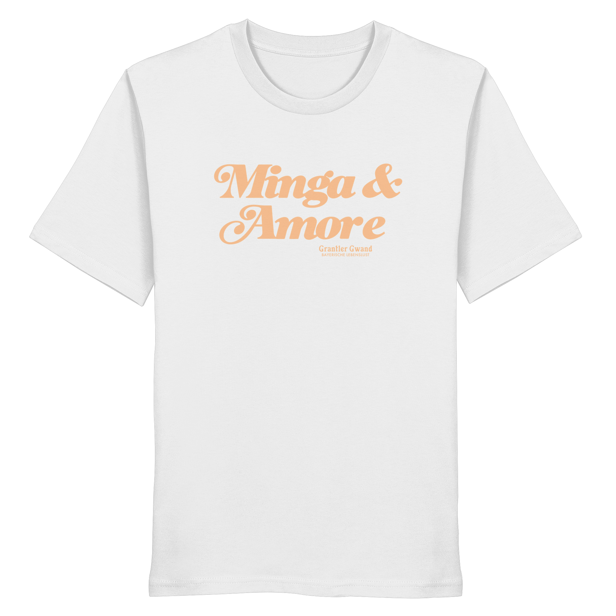 Minga & Amore - Apricot Variante - Frontprint - T-Shirt